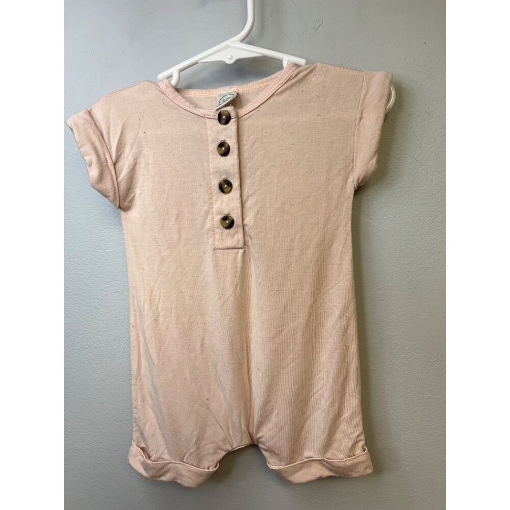 Girls Lou Lou Pink Romper - Size 6/12 Months